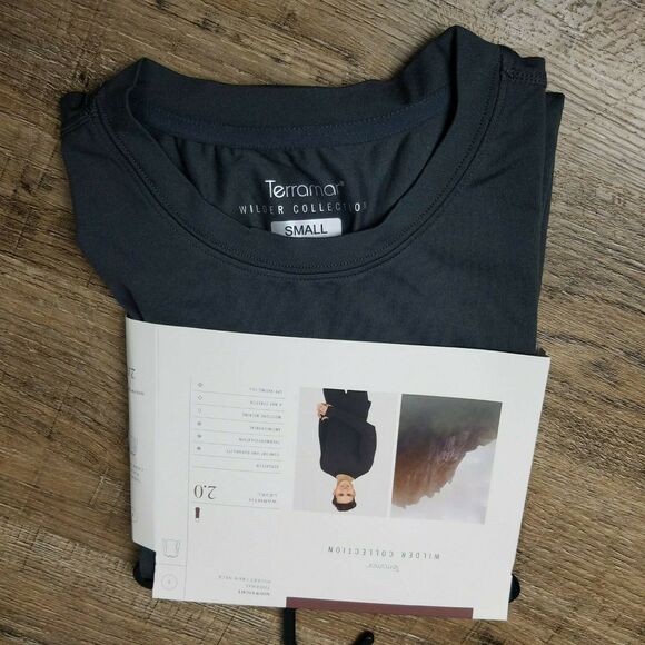 Terramar NWT Wilder Collection Mid Weight Thermal Pocket Crew Neck 2.0 Gray Sz S - Picture 2 of 3